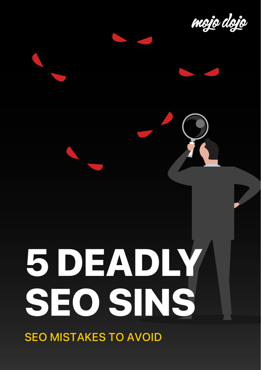 5 Deadly SEO Sins playbook cover