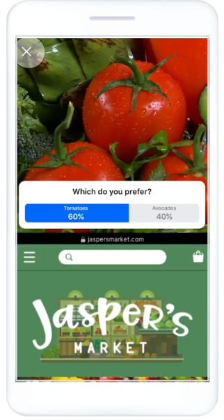 A poll ad on Facebook