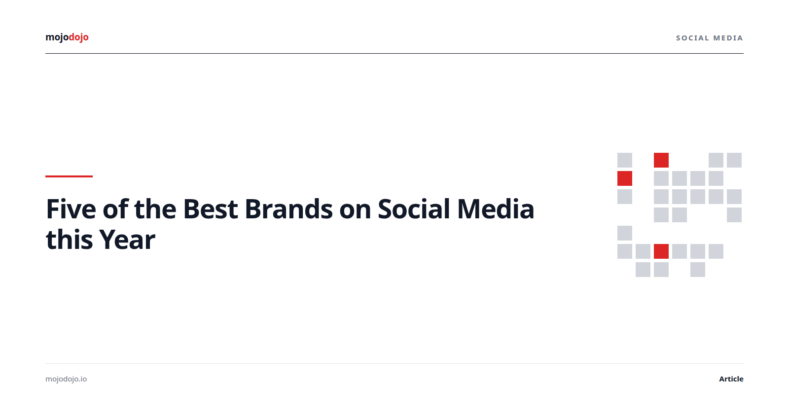Five of the Best Brands on Social Media this Year 