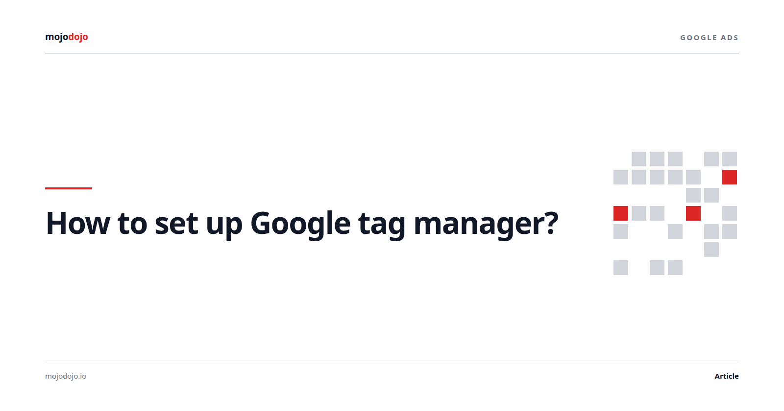How to set up Google tag manager?