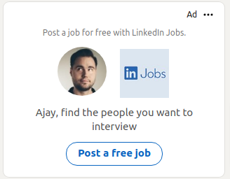 Feed-LinkedIn Follower ads
