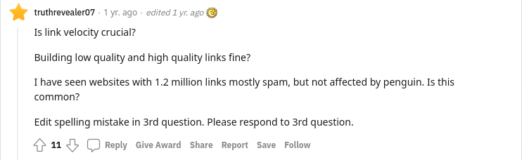 Twitter note on kw research