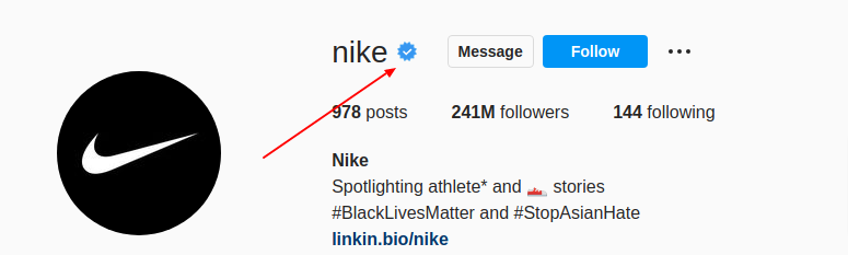 Instagram verified