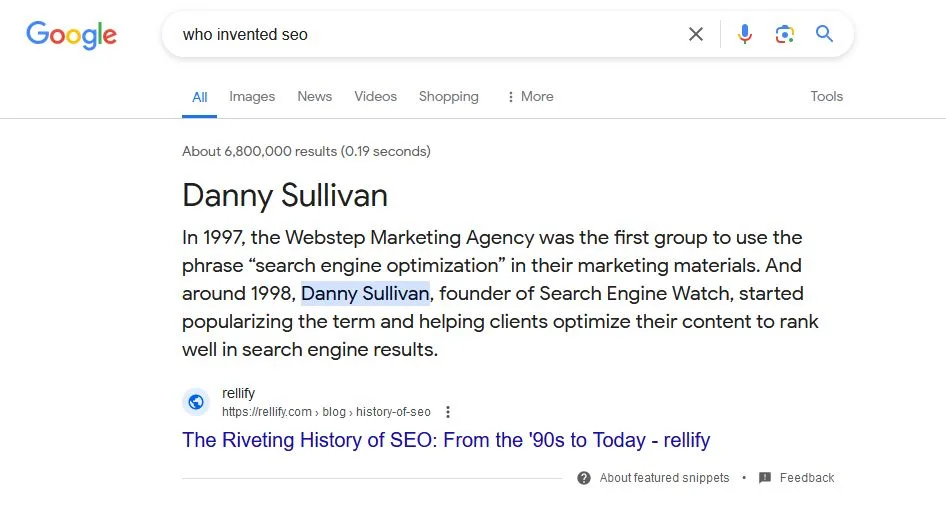 Who invented SEO