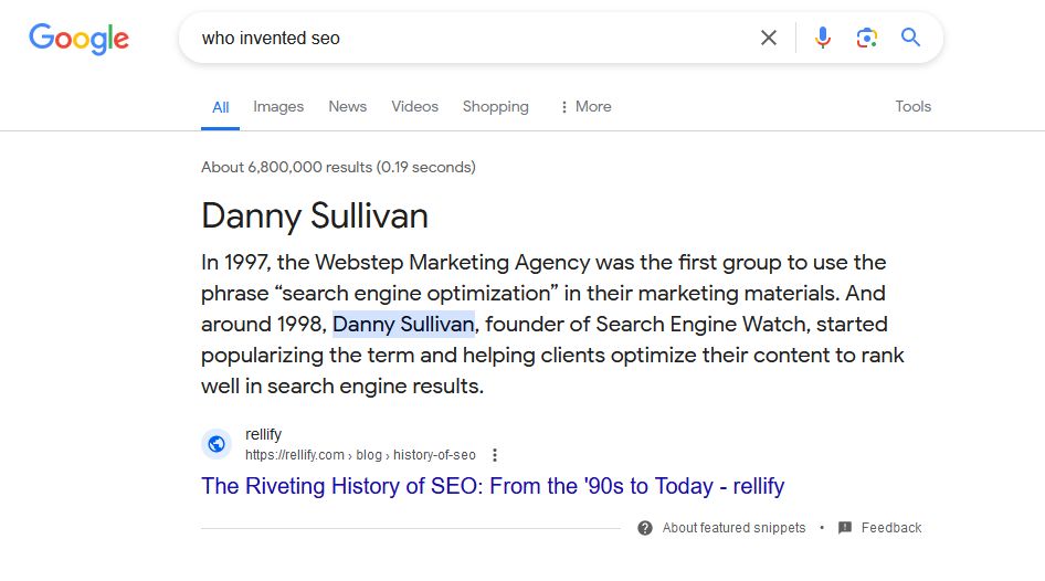 who invented seo?