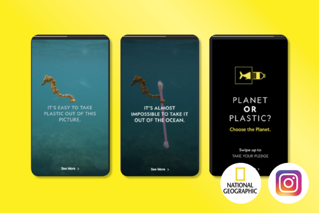 Nat-geo story ads with a CTA